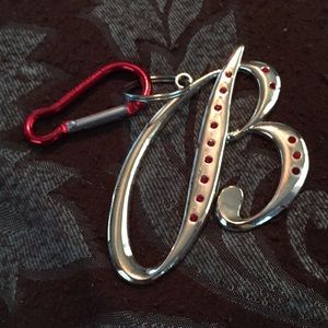 Harvey Lewis “B” letter bag charm
